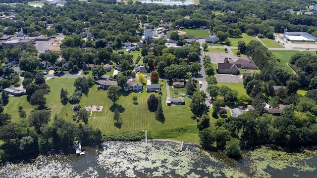 830 Willis St, Dassel, MN 55325 - aerial perspective of suburban area featuring a nearby body of water