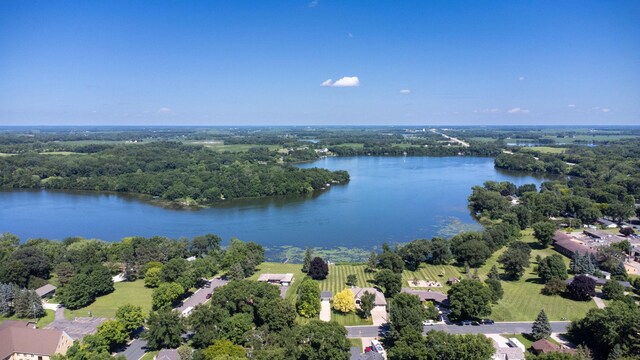 830 Willis St, Dassel, MN 55325 - aerial view of a large body of water and a heavily wooded area