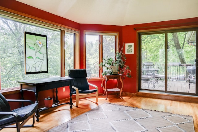 13445 190th Ave NW, Elk River, MN 55330 - sitting room with wood finished floors and lofted ceiling
