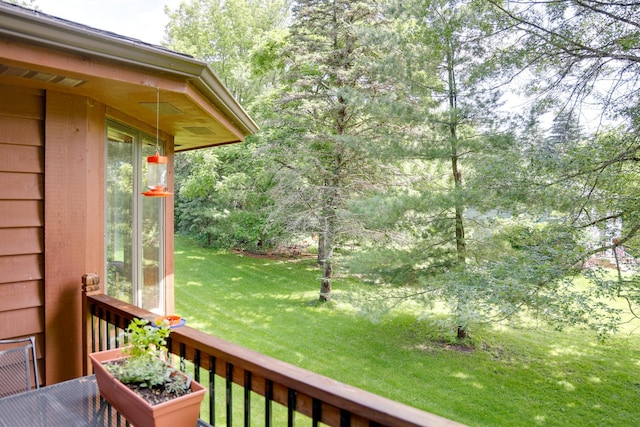 13445 190th Ave NW, Elk River, MN 55330 - deck featuring a lawn