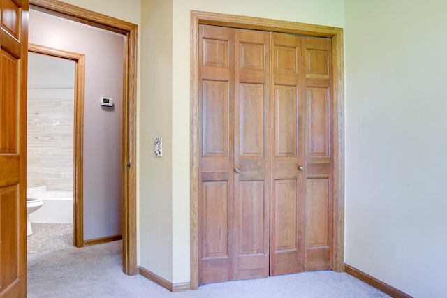 13445 190th Ave NW, Elk River, MN 55330 - unfurnished bedroom featuring light carpet, a closet, and ensuite bathroom