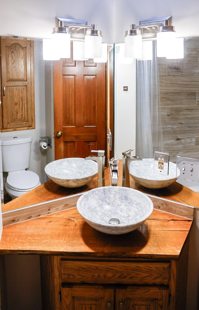 13445 190th Ave NW, Elk River, MN 55330 - full bath with a shower with shower curtain and vanity