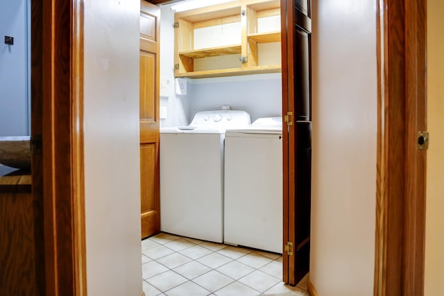 13445 190th Ave NW, Elk River, MN 55330 - laundry area featuring separate washer and dryer and light tile patterned floors