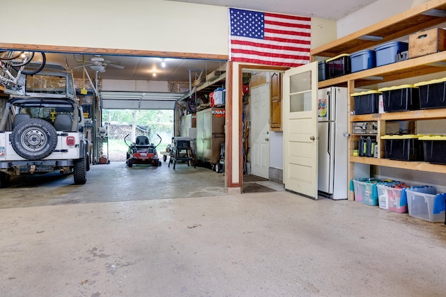 13445 190th Ave NW, Elk River, MN 55330 - garage with freestanding refrigerator