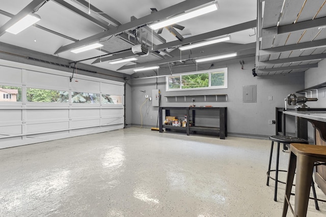 12329 Timber Ln, Maple Grove, MN 55369 - garage with a garage door opener and electric panel