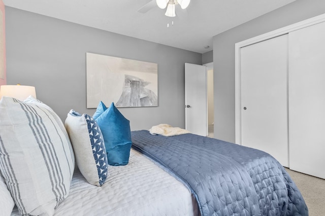 12329 Timber Ln, Maple Grove, MN 55369 - carpeted bedroom featuring a closet and a ceiling fan