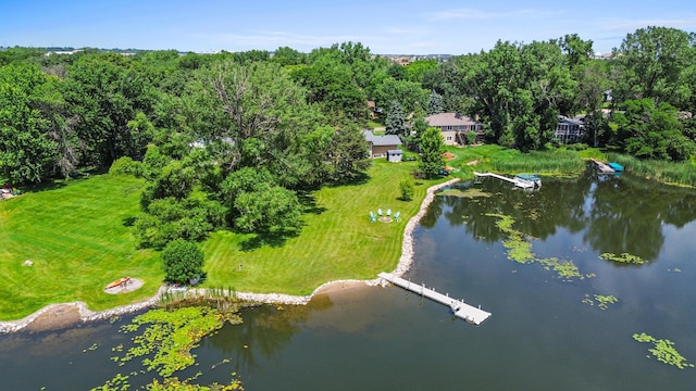 12329 Timber Ln, Maple Grove, MN 55369 - aerial view of property and surrounding area with a nearby body of water