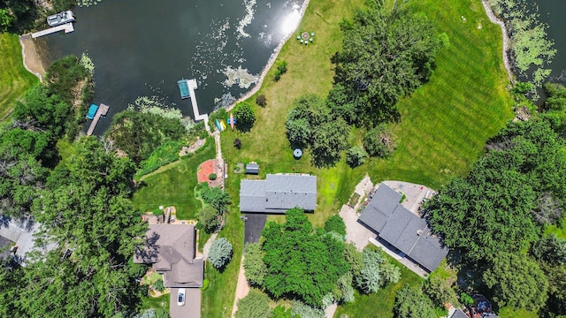 12329 Timber Ln, Maple Grove, MN 55369 - aerial view of property and surrounding area with a large body of water