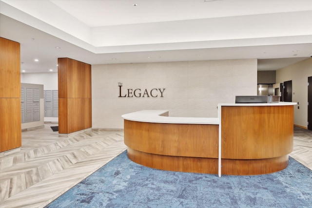 1240 2nd St Unit 1024, Minneapolis, MN 55415 - reception area featuring tile walls and recessed lighting
