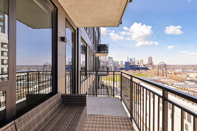 1240 2nd St Unit 1024, Minneapolis, MN 55415 - balcony featuring a view of skyline
