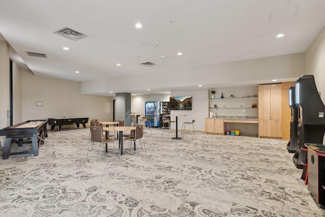 1240 2nd St Unit 1024, Minneapolis, MN 55415 - dining space featuring recessed lighting and pool table