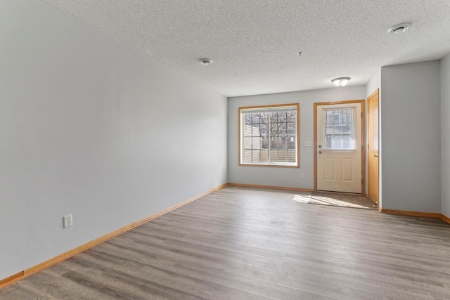 10787 Unity Ln N, Brooklyn Park, MN 55443 - entrance foyer featuring a textured ceiling and wood finished floors