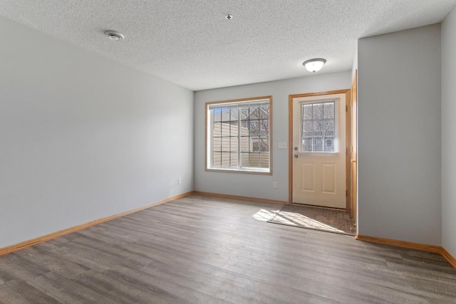 10787 Unity Ln N, Brooklyn Park, MN 55443 - entryway featuring wood finished floors and a textured ceiling
