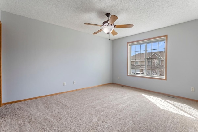 10787 Unity Ln N, Brooklyn Park, MN 55443 - empty room featuring carpet floors, ceiling fan, and a textured ceiling