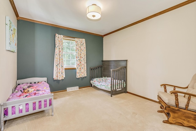 989 Kadler Ave NE, Saint Michael, MN 55376 - bedroom featuring crown molding and carpet