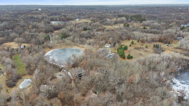 12322 Coffee Trl, Rosemount, MN 55068 - aerial view of property and surrounding area featuring a large body of water and a heavily wooded area