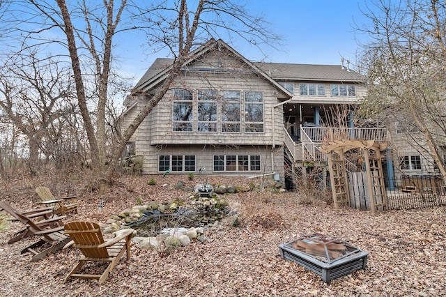 12322 Coffee Trl, Rosemount, MN 55068 - back of house with stairs