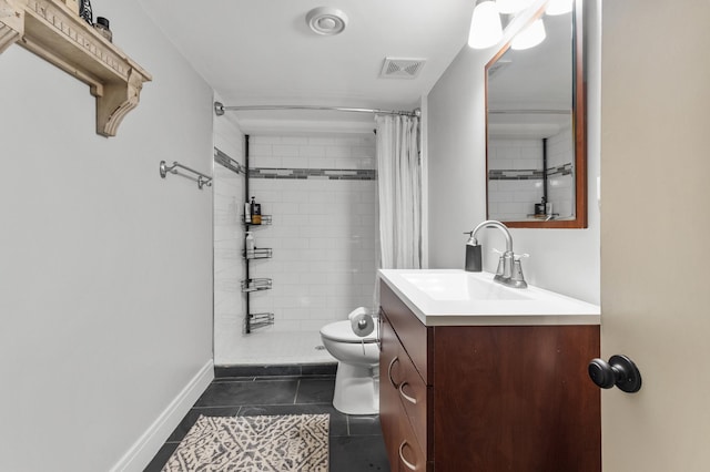 4633 Ewing Ave N, Robbinsdale, MN 55422 - bathroom with vanity, tile patterned floors, and a tile shower