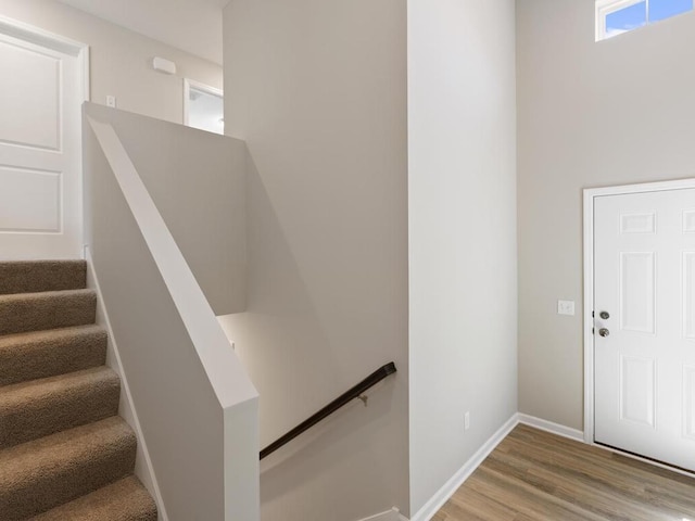 3214 Kady Ave NE, Saint Michael, MN 55376 - stairway with wood finished floors and baseboards