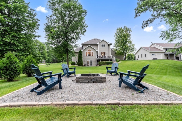 4326 Donway Dr NE, Alexandria, MN 56308 - view of patio / terrace with a fire pit and a wooden deck
