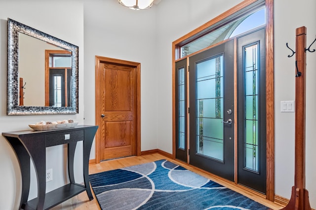 4326 Donway Dr NE, Alexandria, MN 56308 - entryway featuring wood finished floors and baseboards