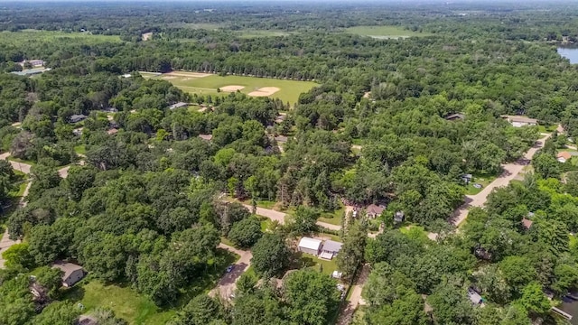 22658 Martin Lake Dr NE, Stacy, MN 55079 - aerial overview of property's location with a forest