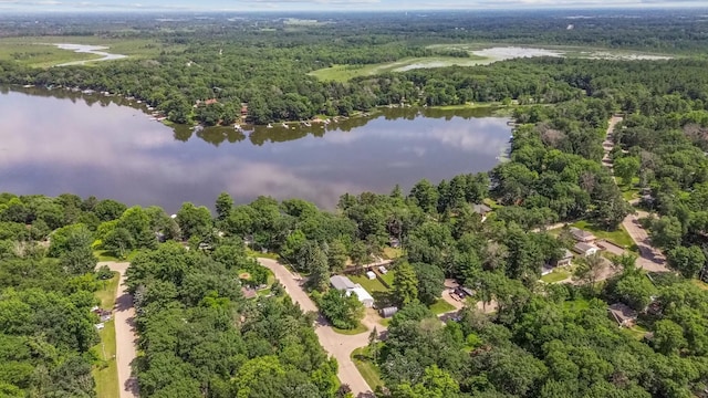 22658 Martin Lake Dr NE, Stacy, MN 55079 - aerial view of a heavily wooded area and a large body of water