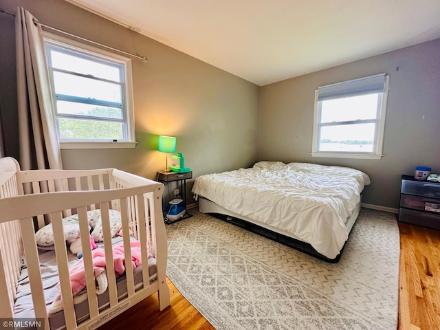 10701 6th St NE, Blaine, MN 55434 - bedroom featuring wood finished floors