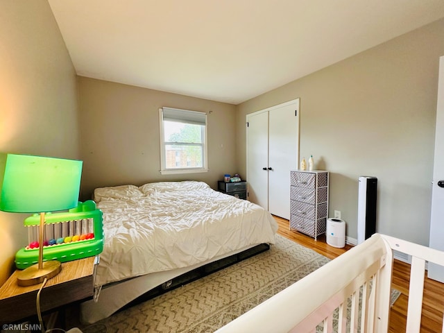 10701 6th St NE, Blaine, MN 55434 - bedroom featuring wood finished floors