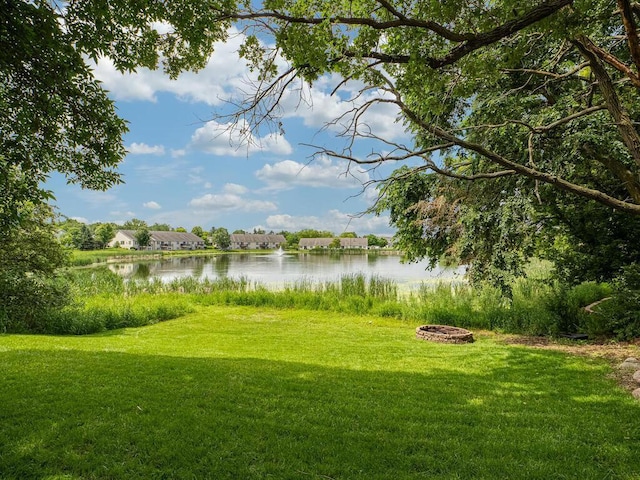 18232 Roosevelt St NW, Elk River, MN 55330 - view of green lawn with a water view