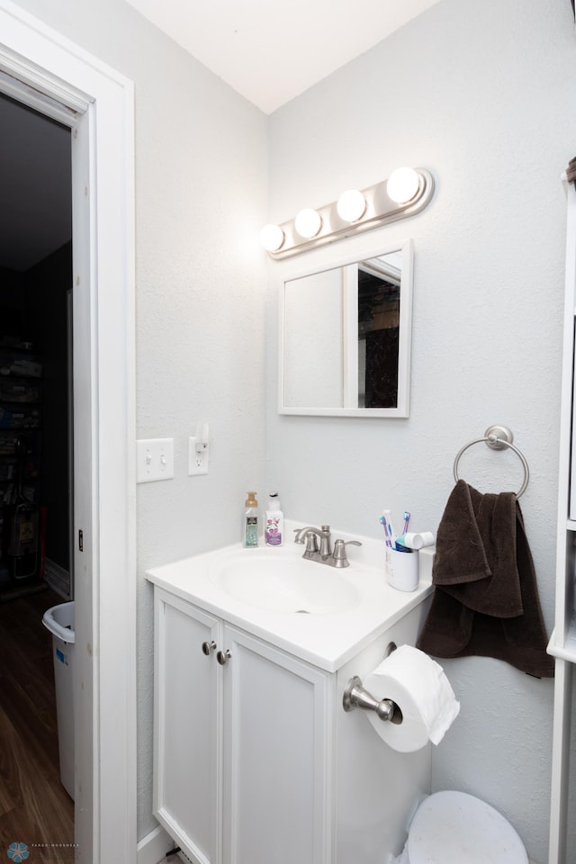 1205 11th St S, Fargo, ND 58103 - bathroom featuring vanity and wood finished floors