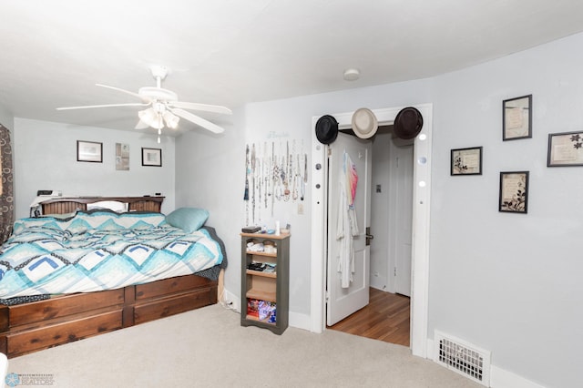 1205 11th St S, Fargo, ND 58103 - carpeted bedroom featuring ceiling fan