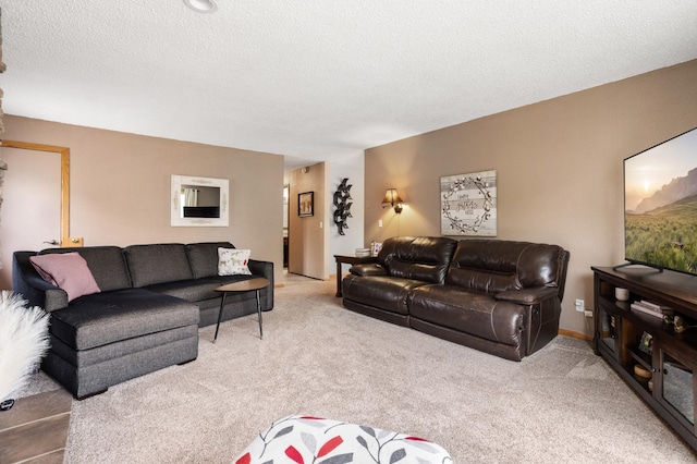 2900 16th Ave S, Moorhead, MN 56560 - living area featuring carpet flooring and a textured ceiling