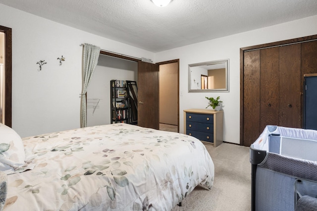 2900 16th Ave S, Moorhead, MN 56560 - bedroom featuring light carpet, a closet, and a textured ceiling