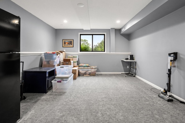 2900 16th Ave S, Moorhead, MN 56560 - recreation room featuring recessed lighting and carpet floors