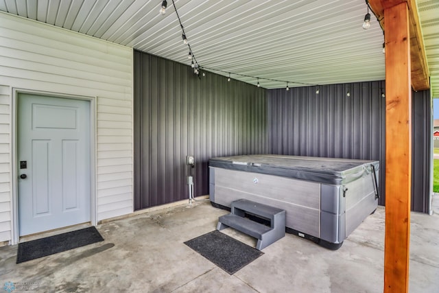 6728 Ashwood Loop, Fargo, ND 58104 - view of patio / terrace with a hot tub