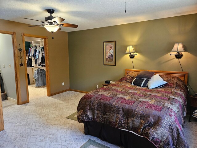 611 3rd St SW, Richville, MN 56576 - carpeted bedroom with a spacious closet, a closet, and ceiling fan