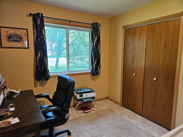 611 3rd St SW, Richville, MN 56576 - office featuring a textured ceiling