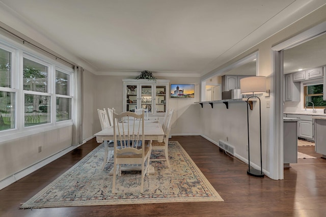 3773 County Road 74, Saint Cloud, MN 56301 - dining area featuring healthy amount of natural light and dark wood-style flooring