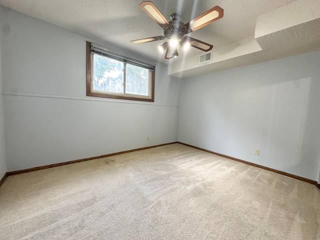 2360 3rd St NW, New Brighton, MN 55112 - carpeted spare room with a ceiling fan and a textured ceiling
