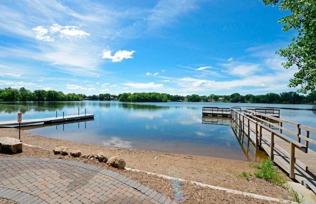2360 3rd St NW, New Brighton, MN 55112 - dock with a water view and a boat ramp