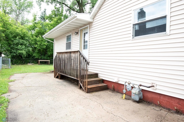 405 18th St N, Moorhead, MN 56560 - view of side of home featuring a patio