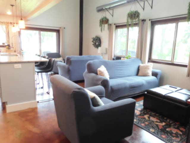 14650 Hilltop Rd, Ashby, MN 56309 - living room with vaulted ceiling