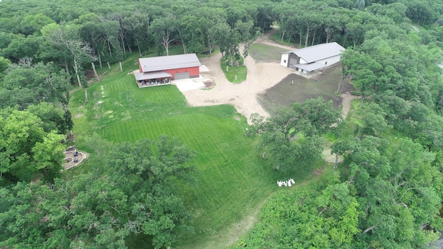 14650 Hilltop Rd, Ashby, MN 56309 - aerial overview of property's location with a forest