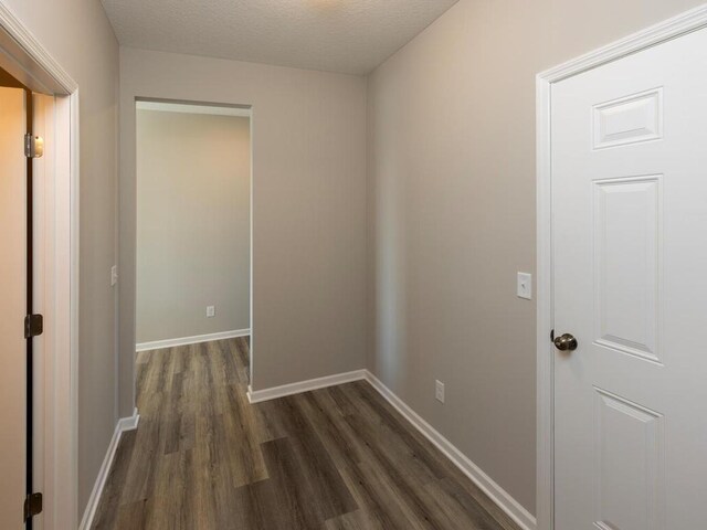 3237 Jandura Ave NE, Saint Michael, MN 55376 - corridor featuring dark wood-style flooring and a textured ceiling