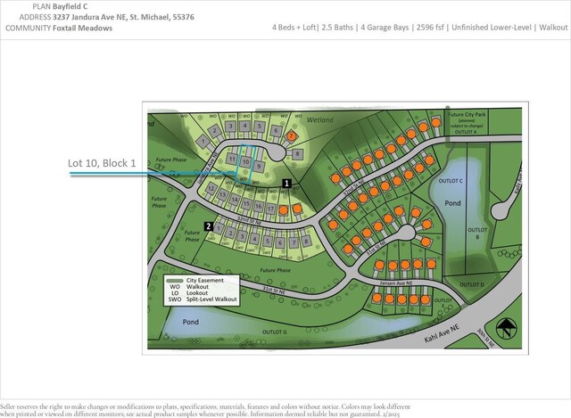 3237 Jandura Ave NE, Saint Michael, MN 55376 - map showing property parcels