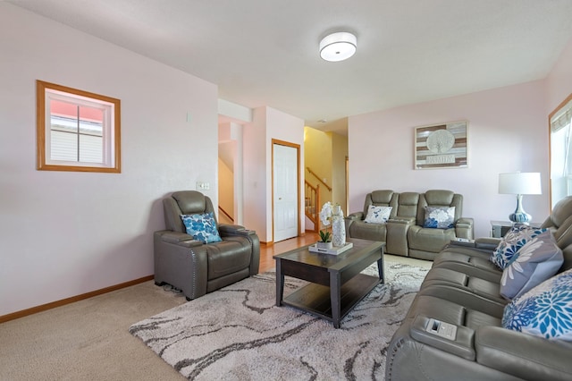 114006 Hundertmark Rd, Chaska, MN 55318 - living area featuring carpet floors and stairs
