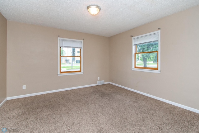 634 11th St N, Moorhead, MN 56560 - unfurnished room with plenty of natural light, carpet flooring, and a textured ceiling