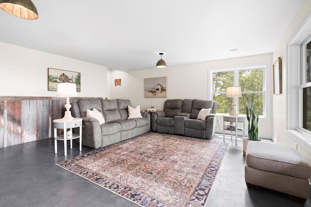 26887 709th St, Lake City, MN 55041 - living area featuring concrete flooring