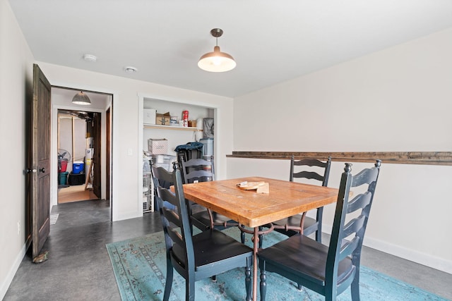 26887 709th St, Lake City, MN 55041 - dining space featuring baseboards and concrete floors